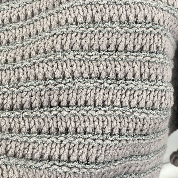 I.E. Relaxed Women Sweater Open Knit Crocheted - Picture 6 of 9